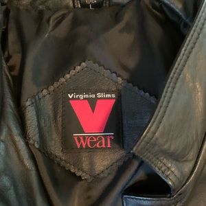 Black leather jacket